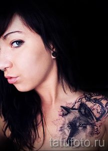 фото тату волчица для статьи про значение татуировки волчица - tatufoto.ru - 18