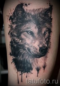 фото тату волчица для статьи про значение татуировки волчица - tatufoto.ru - 22