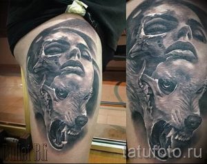 фото тату волчица для статьи про значение татуировки волчица - tatufoto.ru - 23