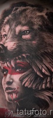 фото тату волчица для статьи про значение татуировки волчица — tatufoto.ru — 25