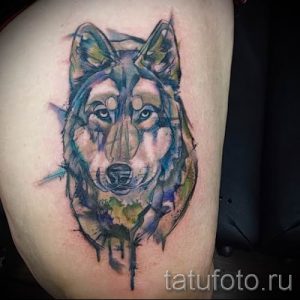 фото тату волчица для статьи про значение татуировки волчица - tatufoto.ru - 36