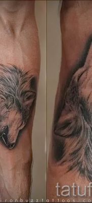 фото тату воющий волк для статьи про значение тату воющий волк — tatufoto.ru — 7
