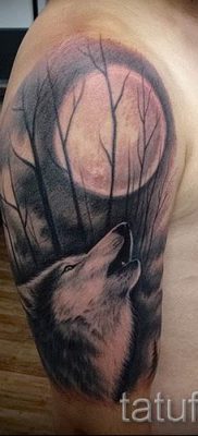 фото тату воющий волк для статьи про значение тату воющий волк — tatufoto.ru — 9