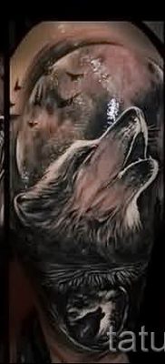 фото тату воющий волк для статьи про значение тату воющий волк — tatufoto.ru — 21
