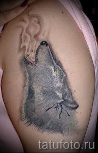 фото тату воющий волк для статьи про значение тату воющий волк - tatufoto.ru - 23