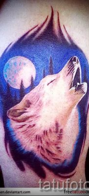 фото тату воющий волк для статьи про значение тату воющий волк — tatufoto.ru — 24