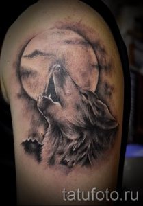 фото тату воющий волк для статьи про значение тату воющий волк - tatufoto.ru - 25