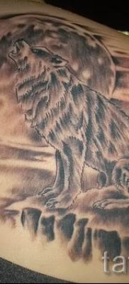 фото тату воющий волк для статьи про значение тату воющий волк — tatufoto.ru — 26