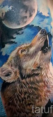 фото тату воющий волк для статьи про значение тату воющий волк — tatufoto.ru — 27