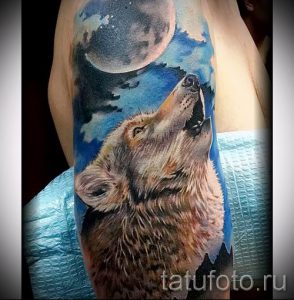 фото тату воющий волк для статьи про значение тату воющий волк - tatufoto.ru - 27