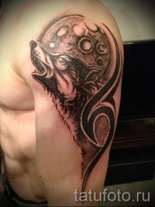 фото тату воющий волк для статьи про значение тату воющий волк - tatufoto.ru - 28