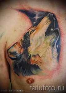 фото тату воющий волк для статьи про значение тату воющий волк - tatufoto.ru - 30