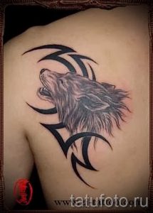 фото тату воющий волк для статьи про значение тату воющий волк - tatufoto.ru - 42