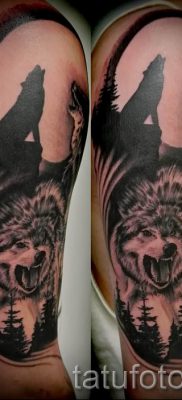 фото тату воющий волк для статьи про значение тату воющий волк — tatufoto.ru — 44