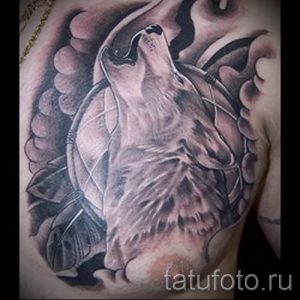 фото тату воющий волк для статьи про значение тату воющий волк - tatufoto.ru - 46