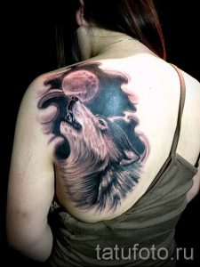 фото тату воющий волк для статьи про значение тату воющий волк - tatufoto.ru - 47