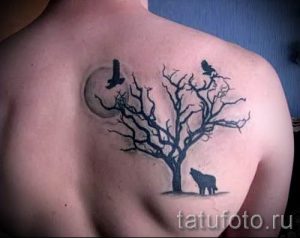 фото тату воющий волк для статьи про значение тату воющий волк - tatufoto.ru - 49