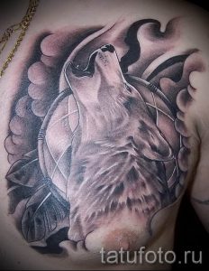 фото тату воющий волк для статьи про значение тату воющий волк - tatufoto.ru - 53