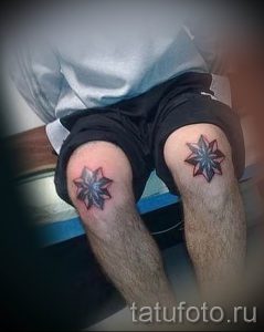 фото тату звезды на коленях для статьи про значение - tatufoto.ru - 1