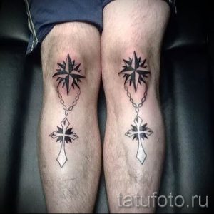 фото тату звезды на коленях для статьи про значение - tatufoto.ru - 5