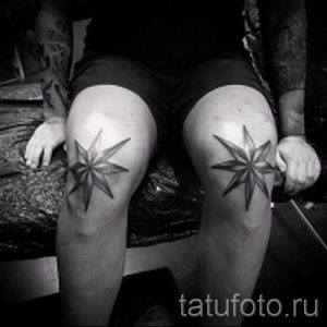 фото тату звезды на коленях для статьи про значение - tatufoto.ru - 7