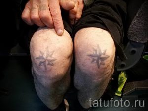 фото тату звезды на коленях для статьи про значение - tatufoto.ru - 13