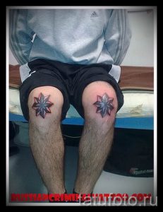 фото тату звезды на коленях для статьи про значение - tatufoto.ru - 16