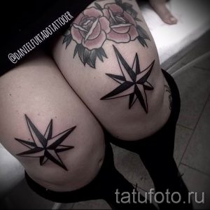 фото тату звезды на коленях для статьи про значение - tatufoto.ru - 18