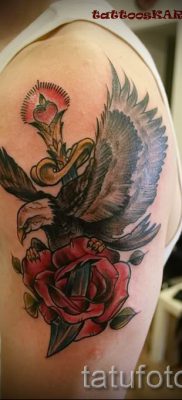 фото тату кинжал и роза пример для статьи про значение татуировки — tatufoto.ru — 9