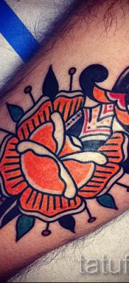 фото тату кинжал и роза пример для статьи про значение татуировки — tatufoto.ru — 53