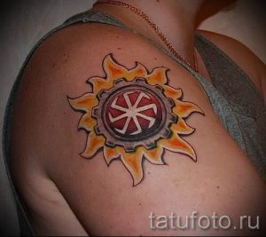 фото тату коловрат для статьи про значение татуировки коловрат - tatufoto.ru - 6