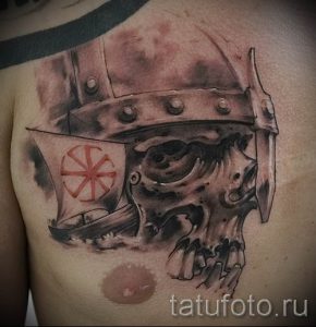 фото тату коловрат для статьи про значение татуировки коловрат - tatufoto.ru - 7