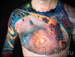фото тату космос для статьи про значение космических татуировок - tatufoto.ru - 2