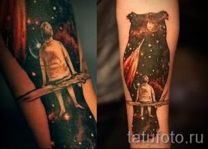 фото тату космос для статьи про значение космических татуировок - tatufoto.ru - 8