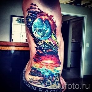 фото тату космос для статьи про значение космических татуировок - tatufoto.ru - 18