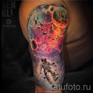 фото тату космос для статьи про значение космических татуировок - tatufoto.ru - 29