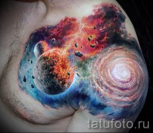 фото тату космос для статьи про значение космических татуировок - tatufoto.ru - 39