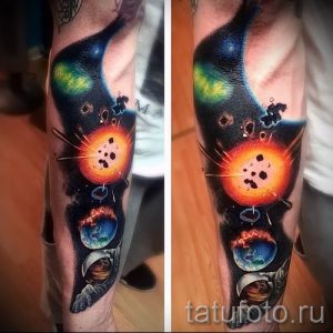 фото тату космос для статьи про значение космических татуировок - tatufoto.ru - 42