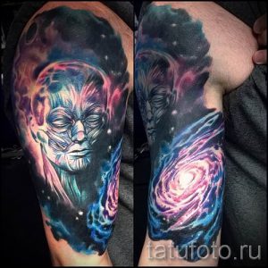 фото тату космос для статьи про значение космических татуировок - tatufoto.ru - 44