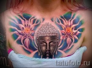 фото тату кувшинка для статьи про значение татуировки с кувшинкой - tatufoto.ru - 11