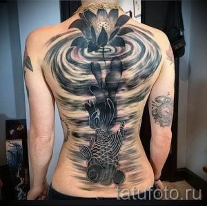 фото тату кувшинка для статьи про значение татуировки с кувшинкой - tatufoto.ru - 19