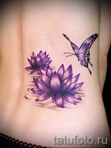 фото тату кувшинка для статьи про значение татуировки с кувшинкой - tatufoto.ru - 29