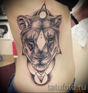 фото тату львица для статьи про значение татуировки львица - tatufoto.ru - 1