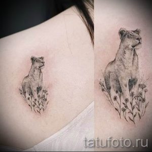 фото тату львица для статьи про значение татуировки львица - tatufoto.ru - 2
