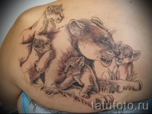 фото тату львица для статьи про значение татуировки львица - tatufoto.ru - 12
