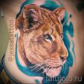 фото тату львица для статьи про значение татуировки львица - tatufoto.ru - 19