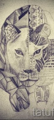 фото тату львица для статьи про значение татуировки львица — tatufoto.ru — 23
