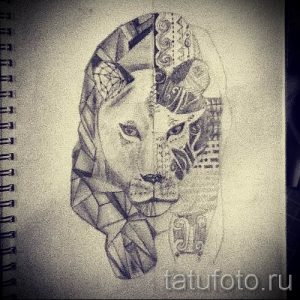 фото тату львица для статьи про значение татуировки львица - tatufoto.ru - 23