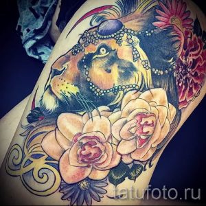 фото тату львица для статьи про значение татуировки львица - tatufoto.ru - 25