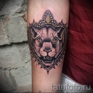 фото тату львица для статьи про значение татуировки львица - tatufoto.ru - 28